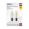 Satco 5.5-Watt B11 LED - Clear - Medium Base - 2700K - 500 Lumens - 120 Volts, 2PK S21837 - alternate 2
